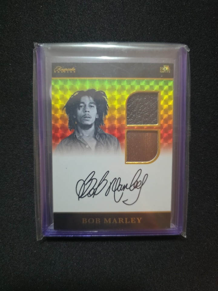 2025 Keepsake Edition Bob Marley Authentic Dual Relic personal Piano &Guitar 1/1