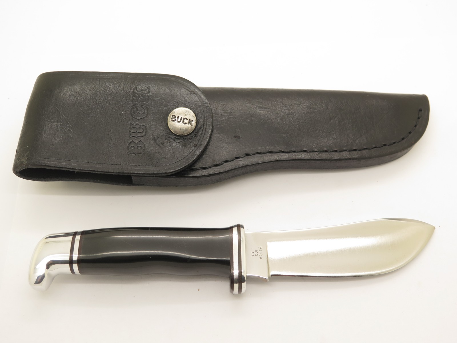 Vintage Three 3 Liner 1972-86 Buck 103 Skinner USA Fixed Blade Hunting Knife