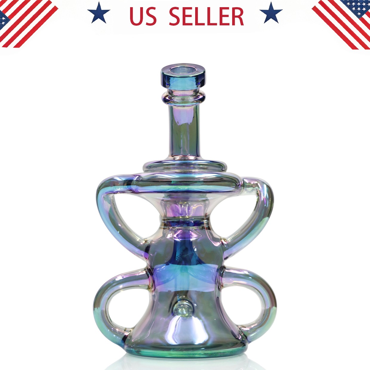 Hookah 8inch Glass Bongs and Water Pipes Smoking Tobacco Recycler Bong 14mm bowl