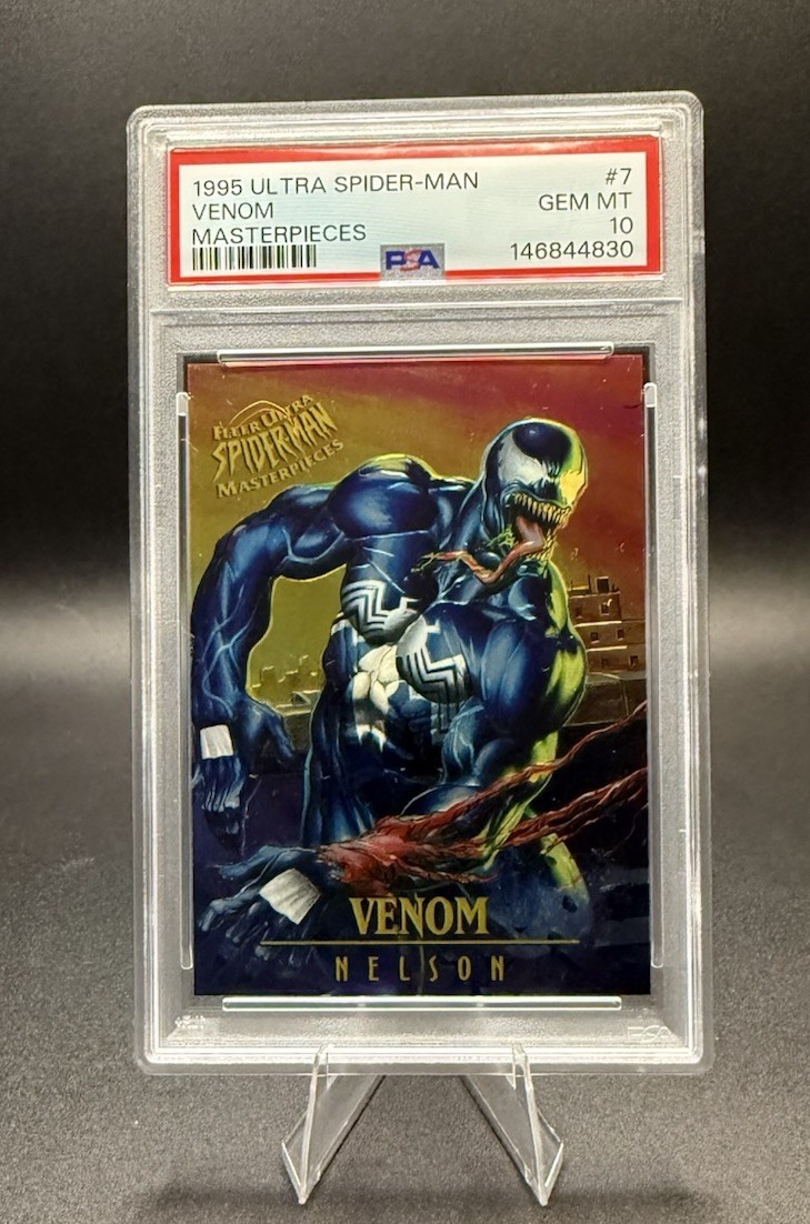 Marvel 1995 Fleer Ultra Spider-Man Masterpieces #7 Venom 💎 PSA 10 💎 GEM Nelson
