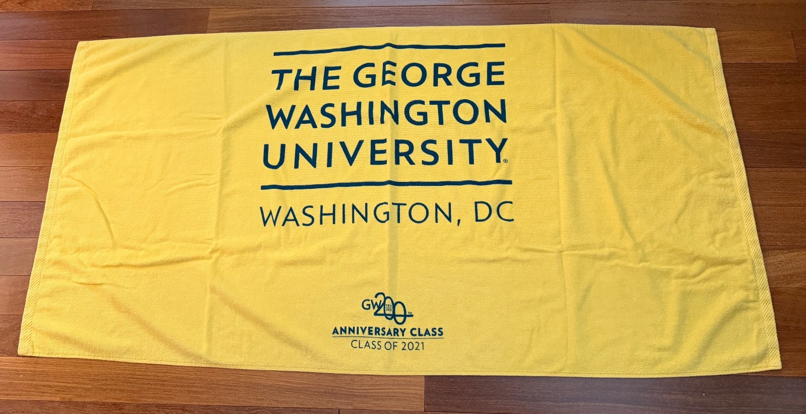 George Washington University Bath Beach Towel 200th Anniversary Class of 2021