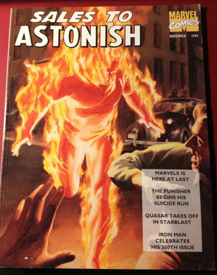 Sales To Astonish 1993 Dealer Catalog Alex Ross Cover First Marvels Rare Marvel 