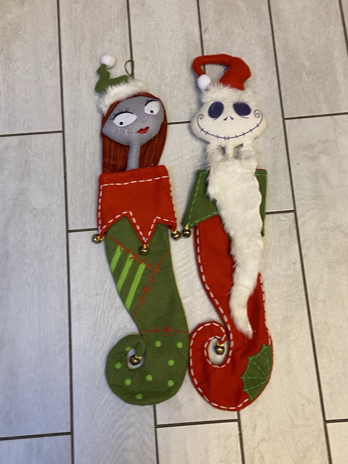 Limited Ed Disney The Nightmare Before Christmas Jack And Sally Stockings VTg