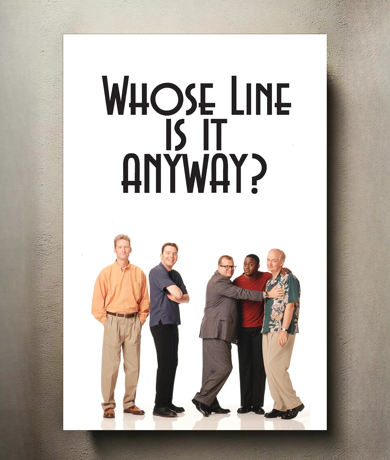 Whose Line Is It Anyway? 8x12 Metal TV Show Poster Sign