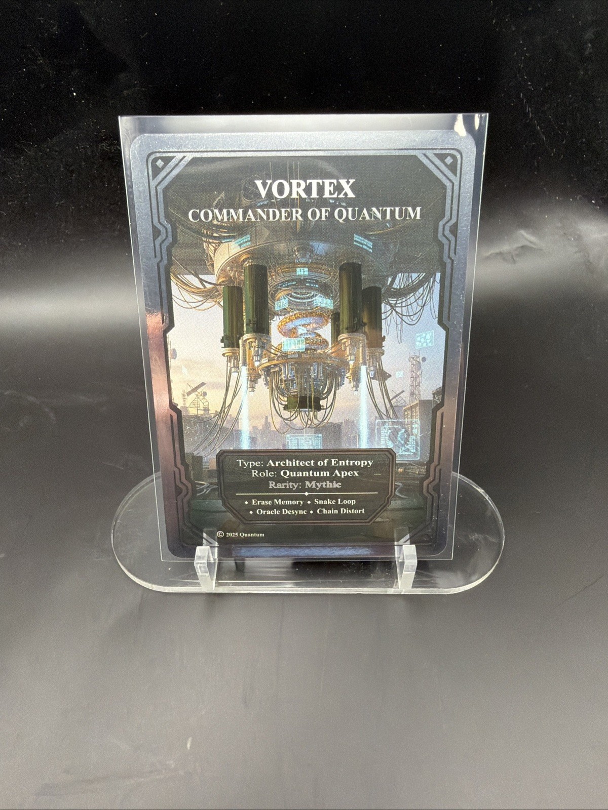 2025 Quantum TCG Mythic Vortex Commander of Quantum Silver Border