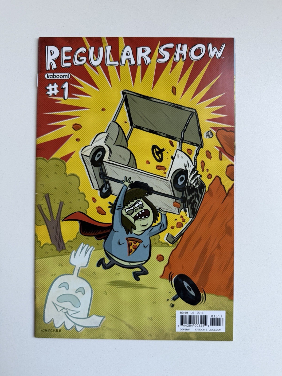 REGULAR SHOW #1 F FN+ Action Comics 1 Homage Variant Cover 2013 KaBoom Chuck BB