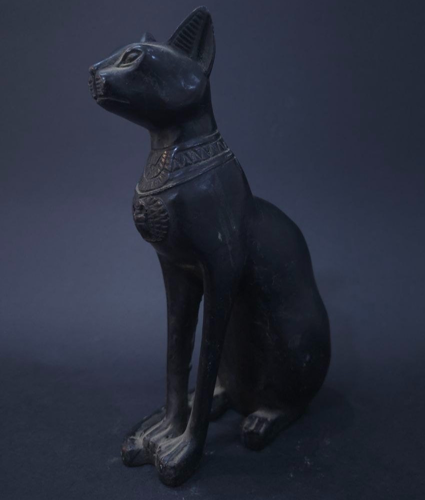 Authentic Ancient Egyptian Antiques Goddess Bastet Cat Scarab Artifact Figure BC