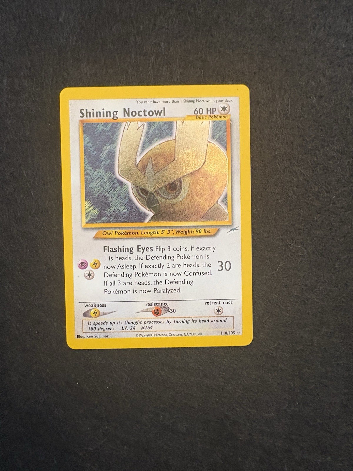 Shining Noctowl 110/105 Neo Destiny Holo Rare WOTC Unlimited