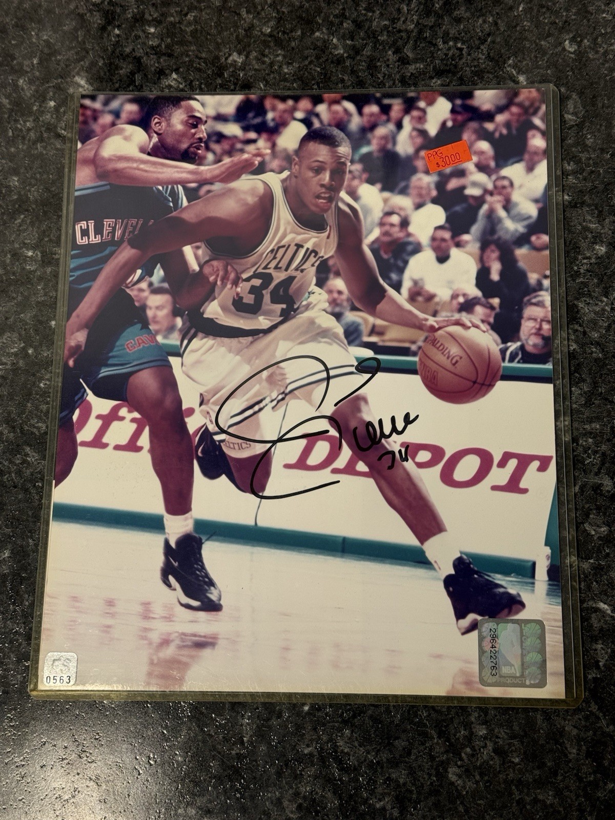Paul Pierce Signed 8x10 Boston Celtics Basketball Photo AUTO COA