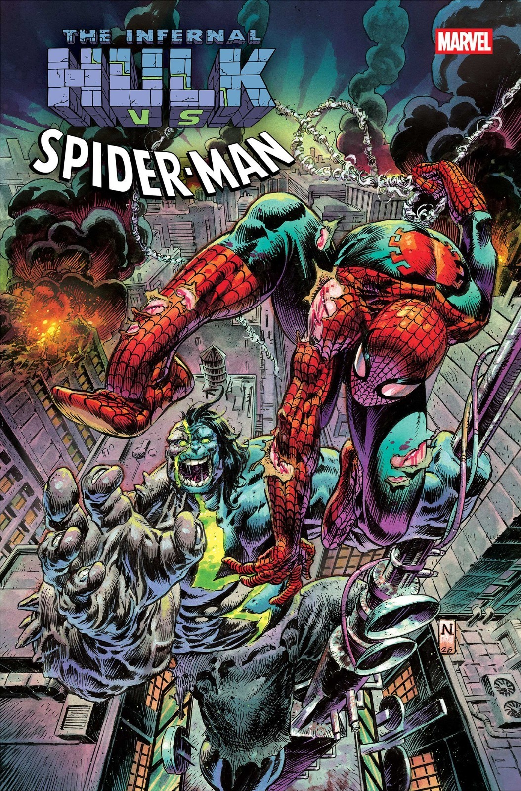 Infernal Hulk vs Spider-Man #1 Nic Klein Regular Cover PRESALE 11/4/26