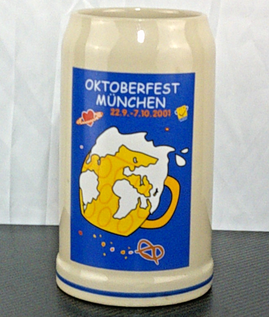 Germany Oktoberfest Munchen 2001 1 Liter beer stein