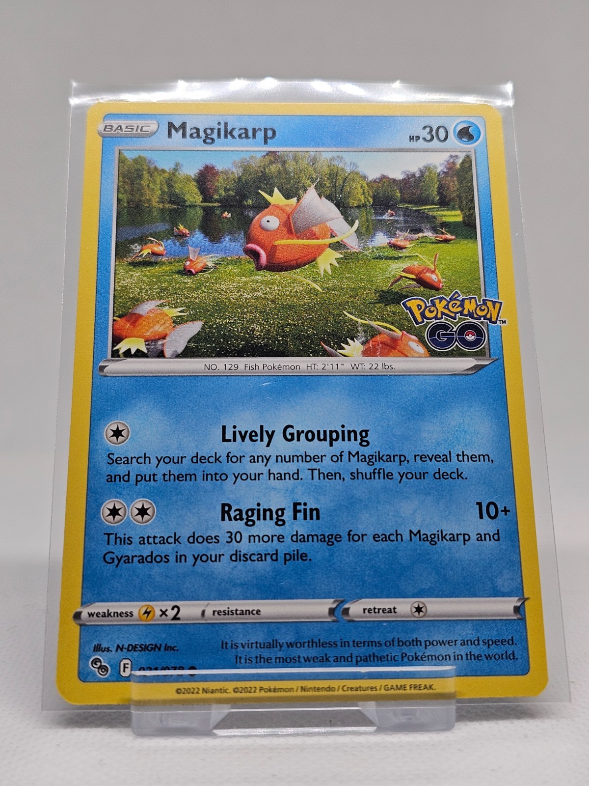 021/078 Magikarp : Common Card : Pokemon GO : Pokemon Trading Card Game
