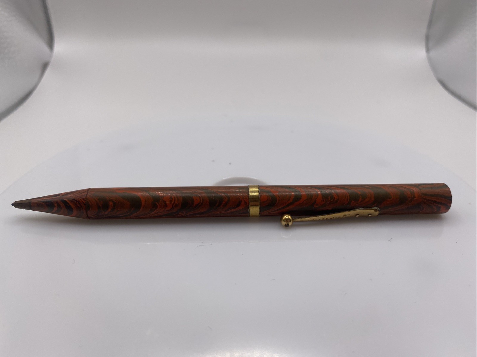 CIRCA 1927 WATERMAN 56 RED RIPPLE MECHANICAL PENCIL WORKING