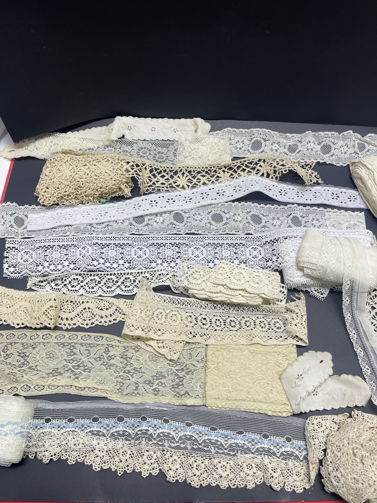 Lace Pieces Of Various Sizes And Patterns.
