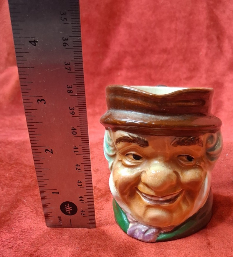 Vintage Pre-WWII 1920s-1930s Hand Painted Porcelain Toby Jug / Character Creamer