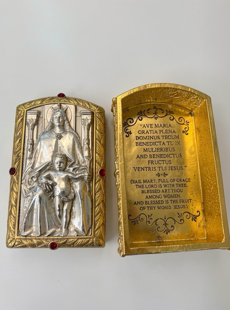 Vatican Library Collection Trinket Box Rosary Box