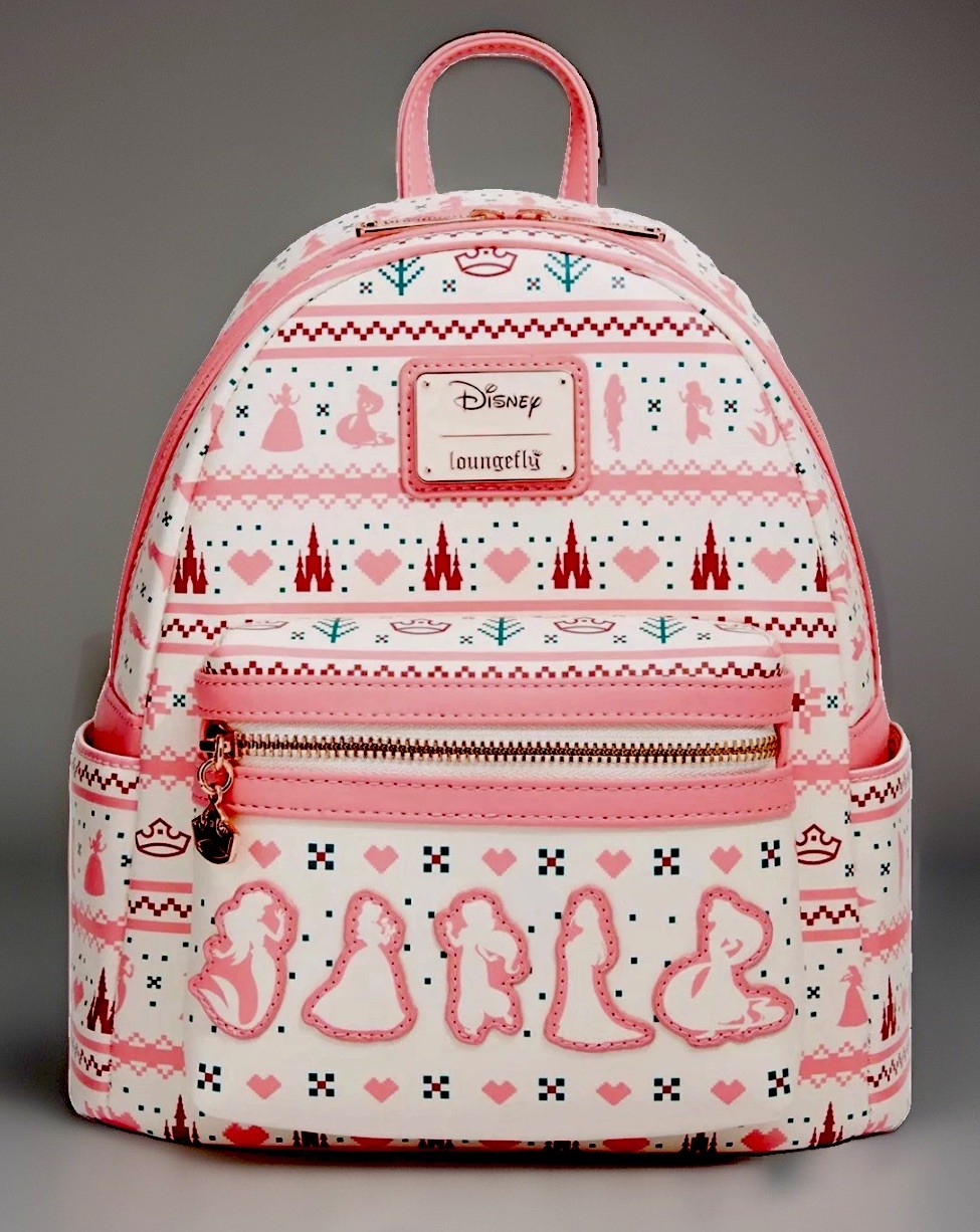 Loungefly Disney Princess Holiday Backpack Fair Isle NWT 2026 RARE