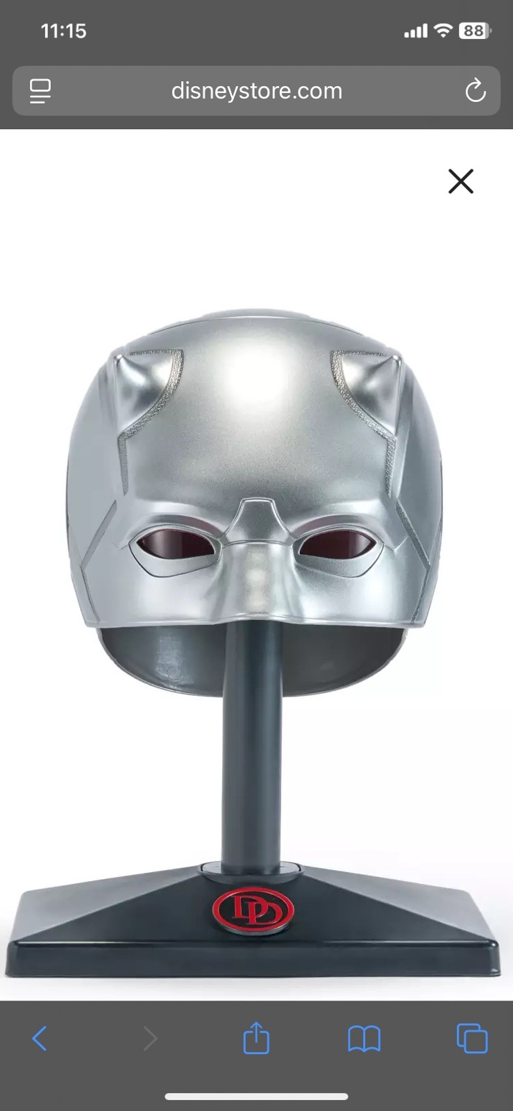 2026 D23 Daredevil Silver Mask Marvel Studio’s Vault Exclusive Limited to 1500