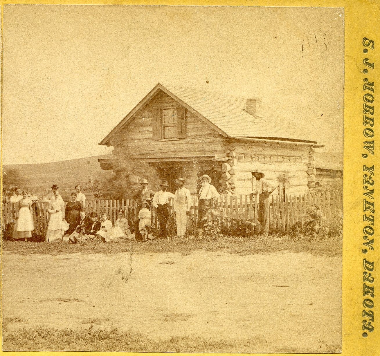 Santee Sioux Indian Reservation Agents Residence, Nebraska 1870s SJ Morrow E585