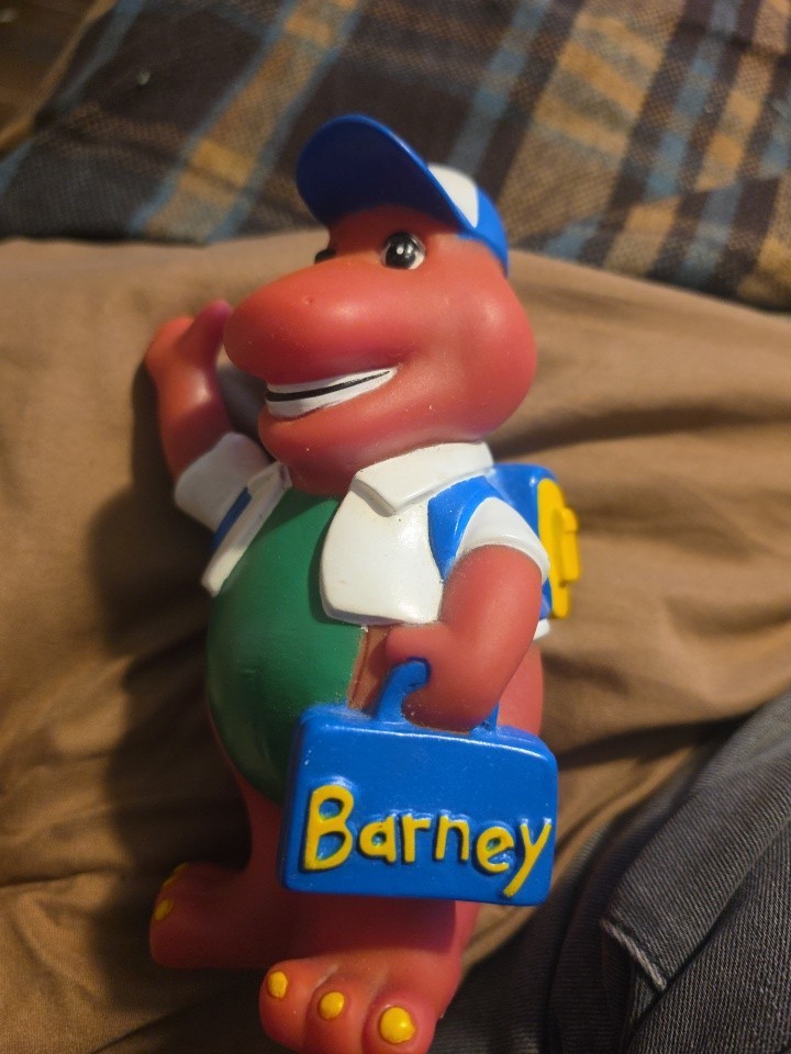1992 Barney The Dinosaur Back to School Bank  