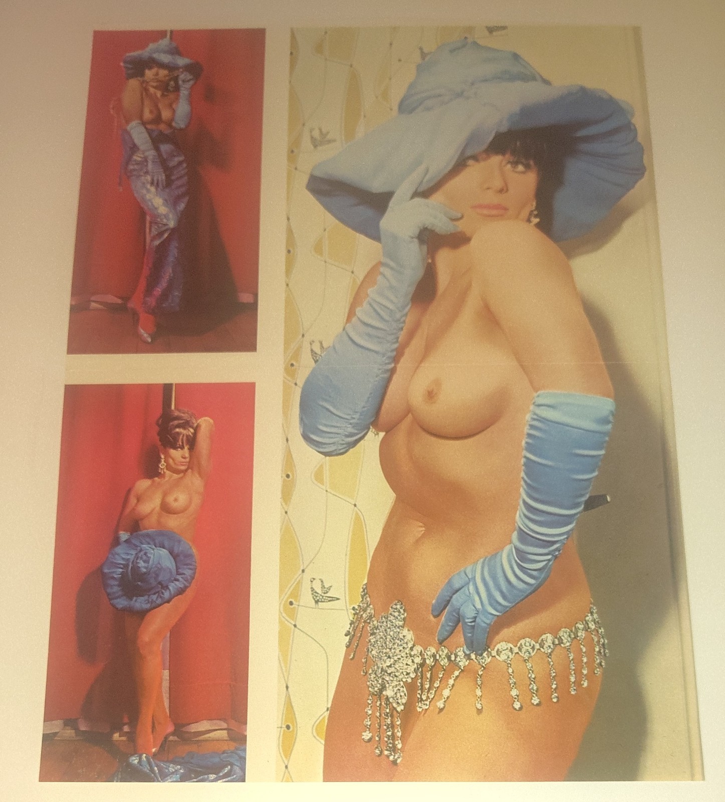 Vintage 1960s Nicole Pinup Photo Art Parisian Cabaret Swinger Magazine Layout...