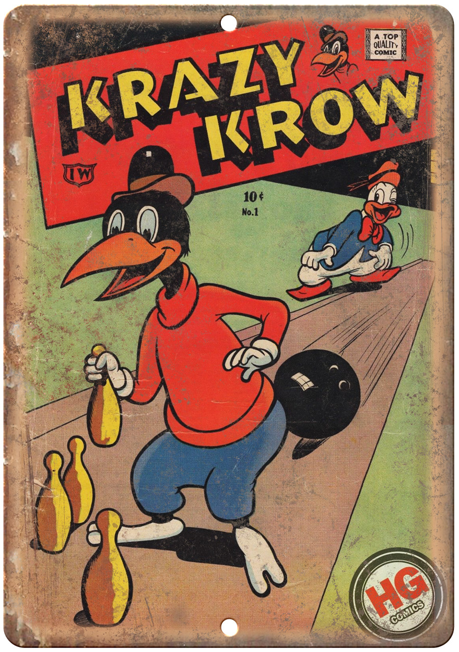 Krazy Krow No 1 Comic Cover Book Vintage 12