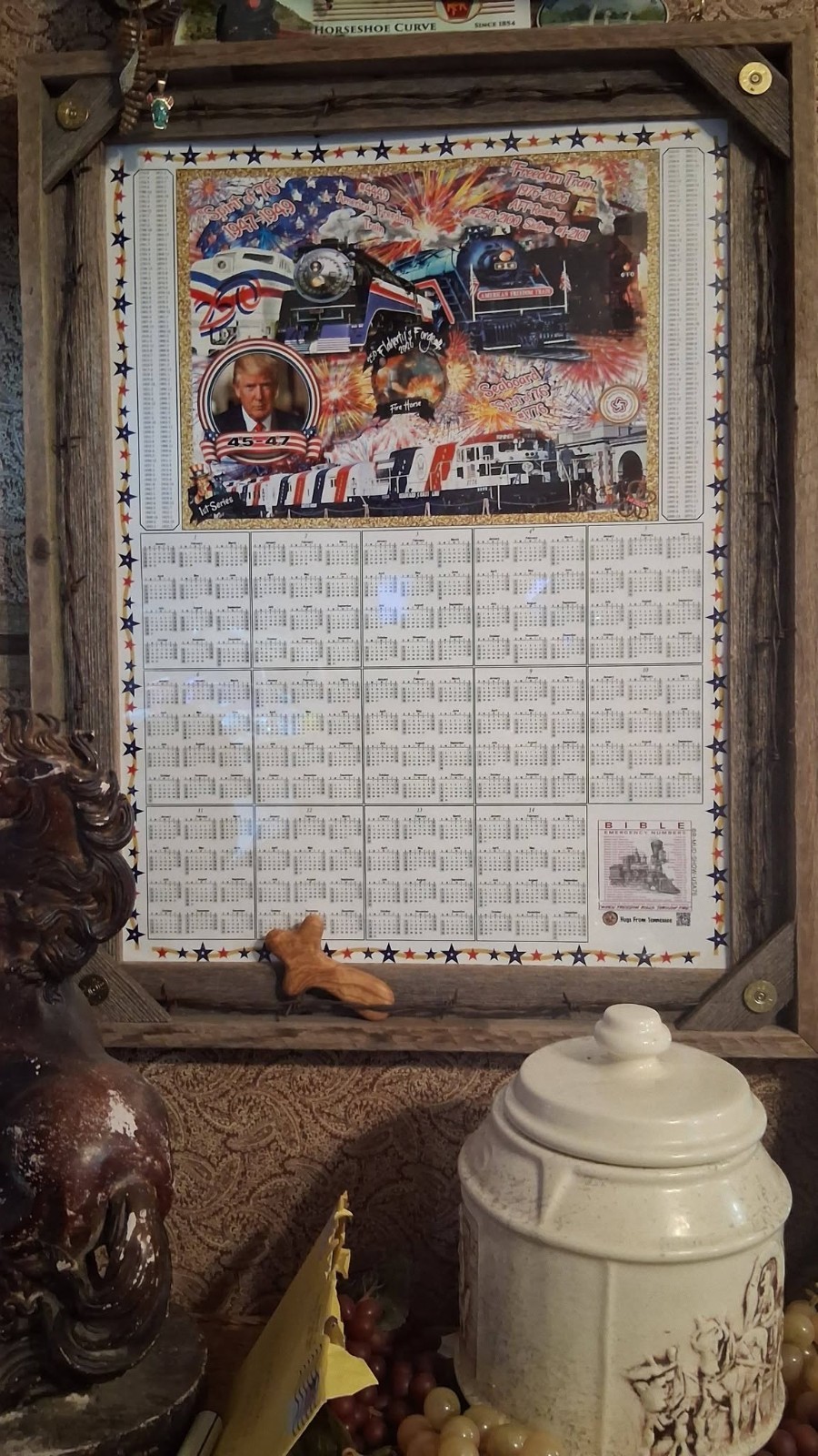 Commemorative Calendars & 2 Christmas Ornament 250th Freedom Trains ATF #250