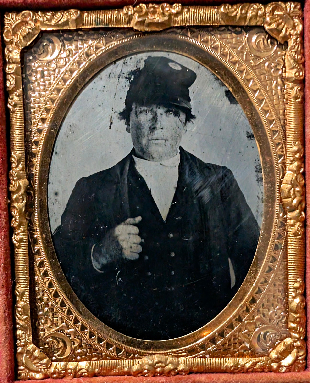 1/9th plate Confederate ambrotype North Carolina