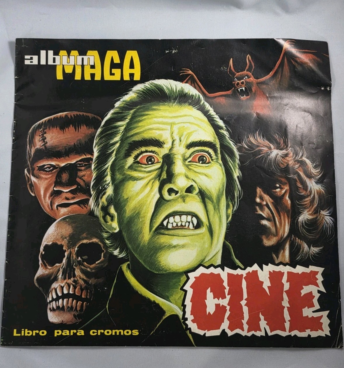 Vintage 1976 Culturama Album MAGA Cine Sticker Album Empty Universal Monsters 