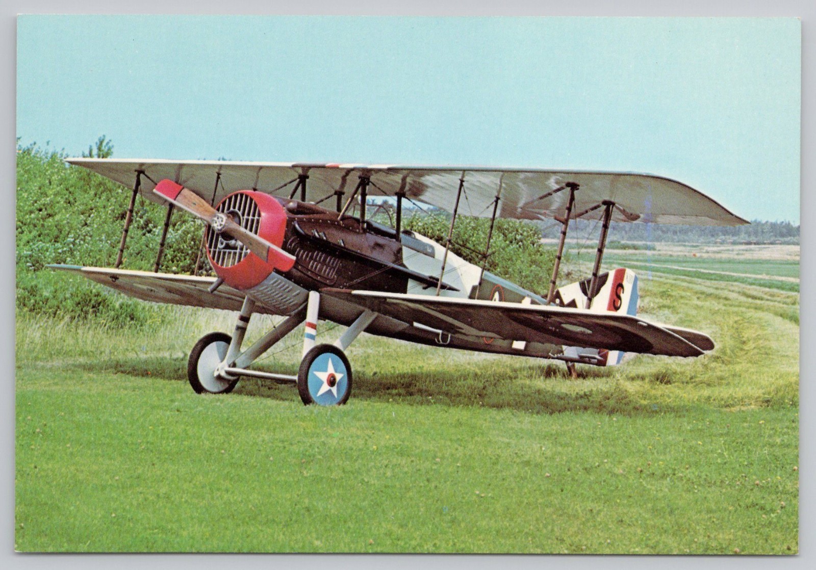 SPAD XIII Biplane WWI Fighter Aircraft Aviation Museum 6x4 Postcard Unused