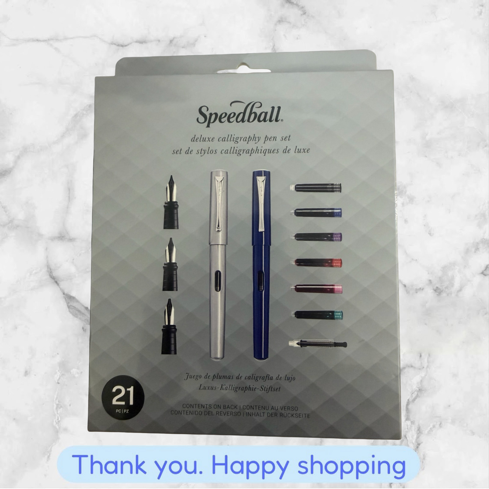 Speedball Deluxe Calligraphy Pen Set, 21pc BRAND NEW SHIPPING