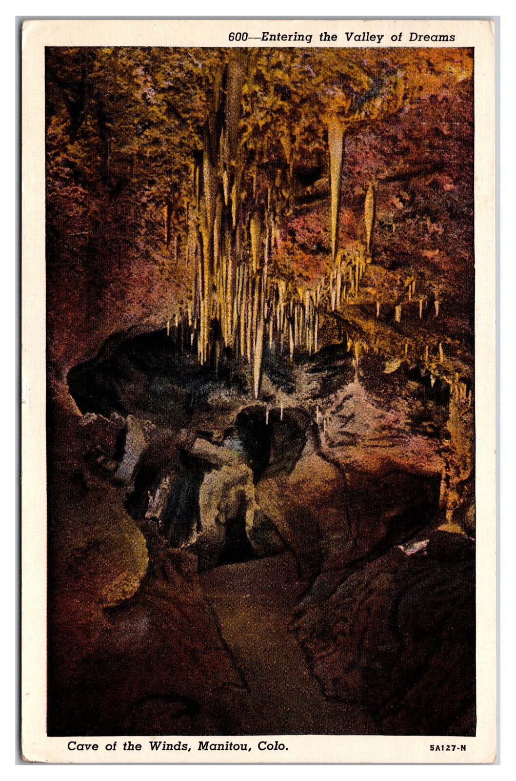 Cave Of The Winds Manitou Colorado Valley Of Dreams Stalactites Stamp St. Louis