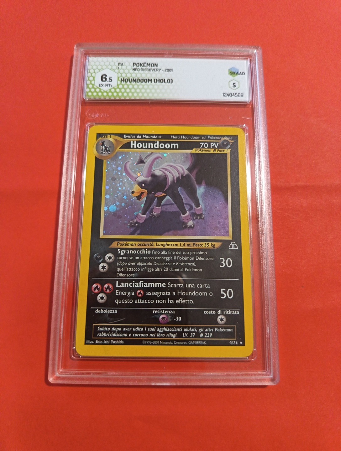 Pokemon Neo Discovery 2001 Houndoom (Holo) ITA