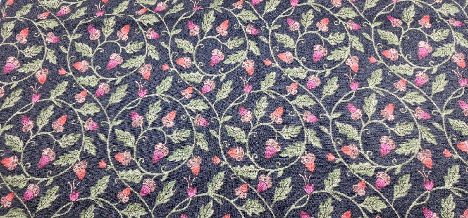 Vintage 2001 Fabric * Floral * 100% Cotton- 43