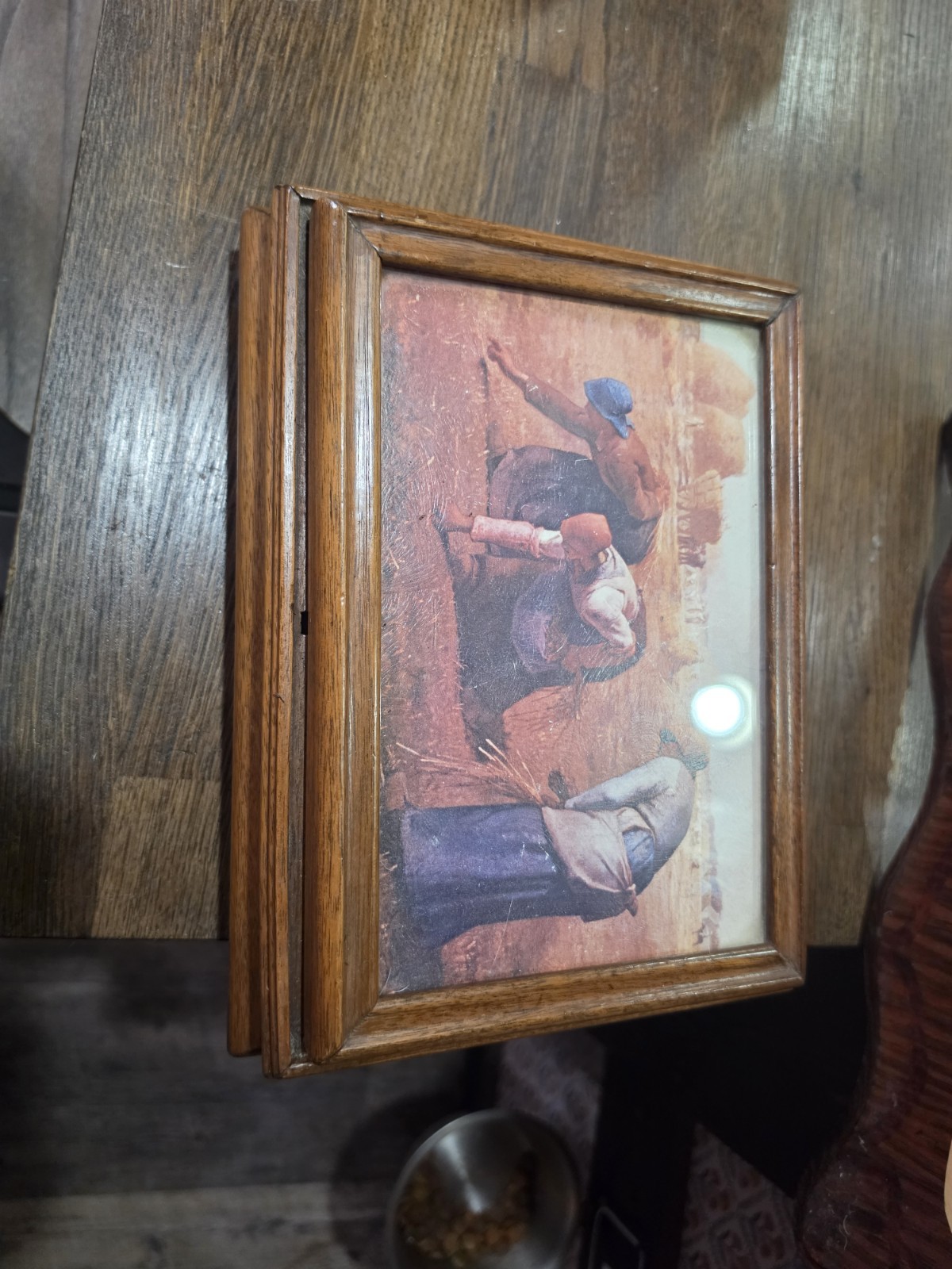 Vintage Wooden Jewelry Box - Jean-François Millet 