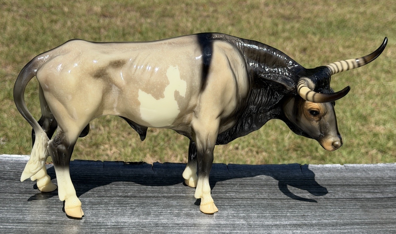 Breyer Breyerfest 2001 Special Run Texas Longhorn Bull Mesquite Animal Cow