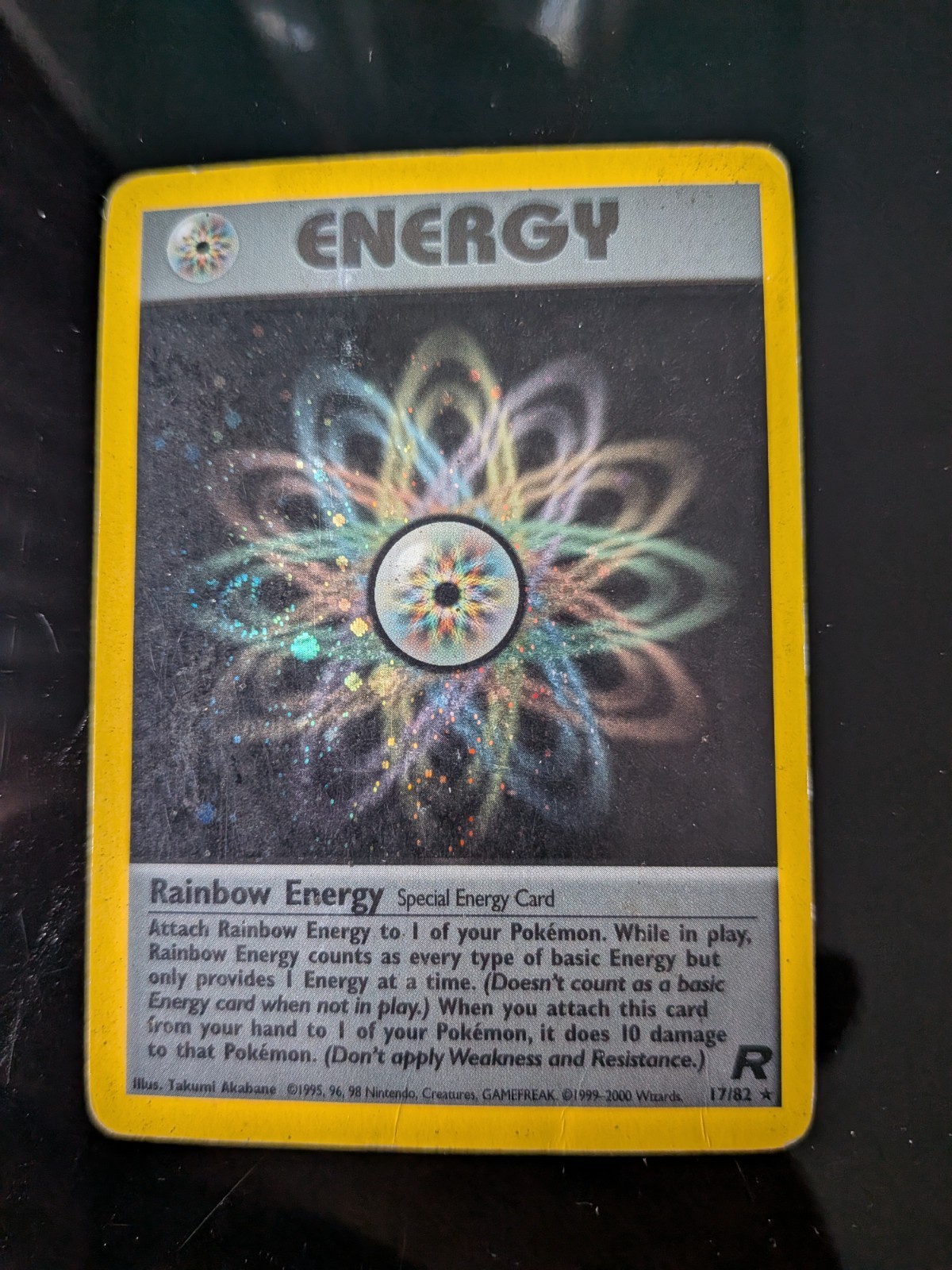 Rainbow Energy - 17/82 - Team Rocket - Holo Rare - HP