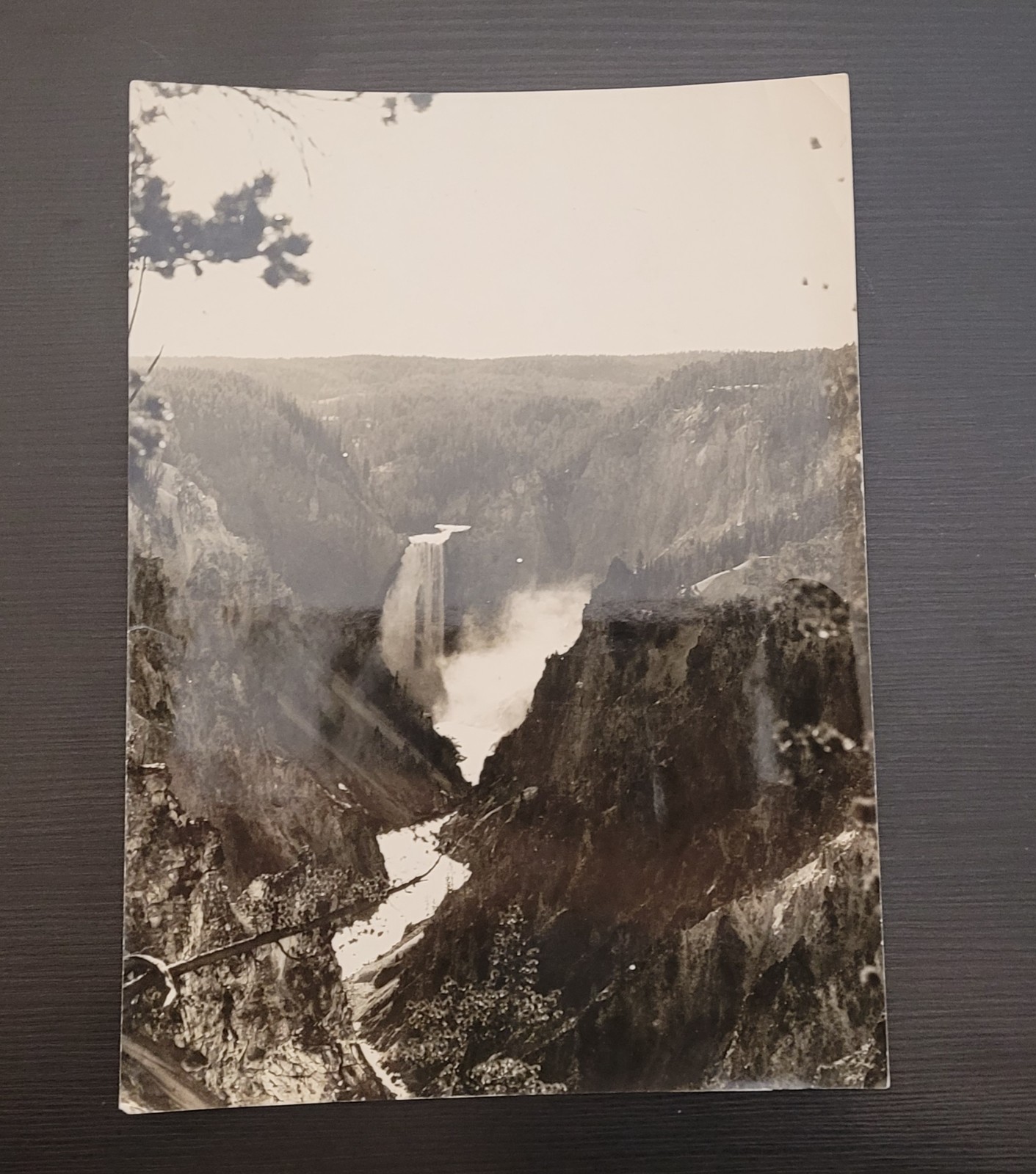 VINTAGE Press Photo Lower Falls Yellowstone Grand Canyon Paul\'s Photos Chicago
