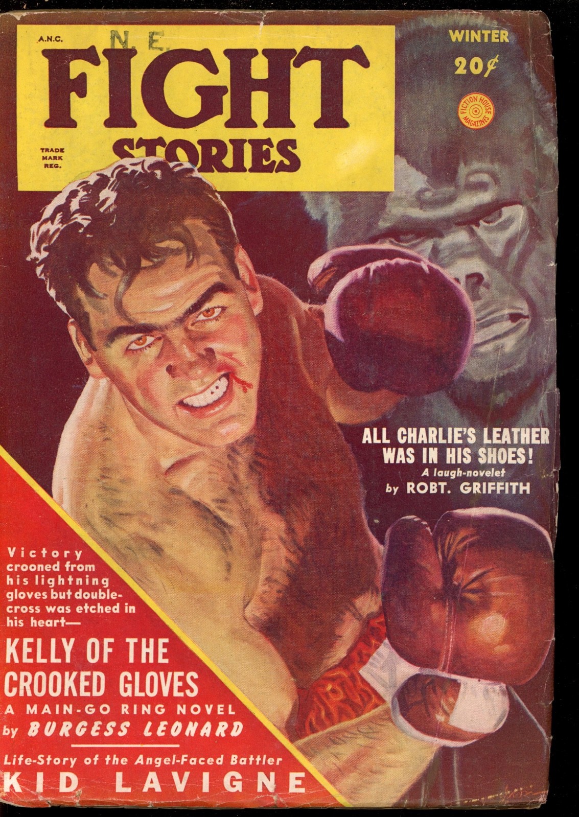 FIGHT STORIES - WINTER/49-50 - Condition: VG-FN - Sports Pulp - 73292