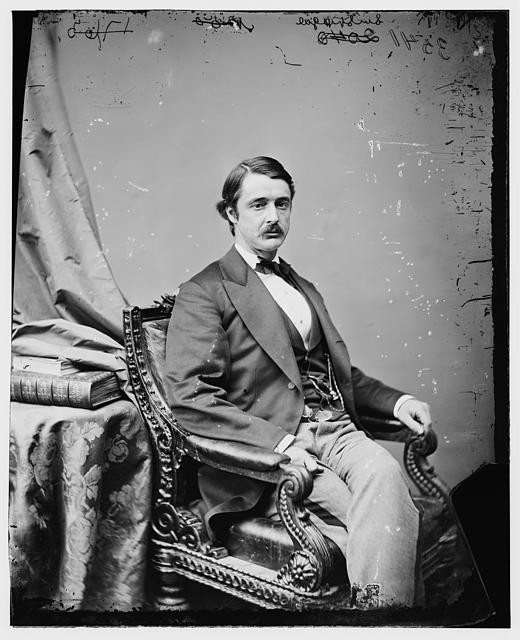 Photo:William Sprague Rhode Island 1860s Portrait Seated Studio Photograph