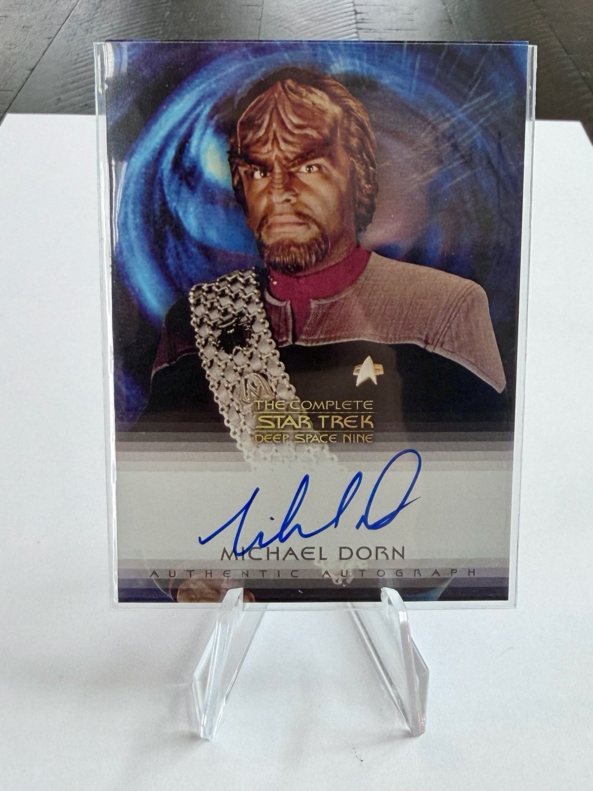 Star Trek Michael Dorn Autograph (RARE) The Complete Deep Space Nine #A3 2003