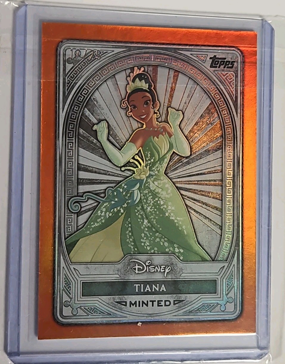 2025 TOPPS DISNEY MINTED SILVER CARD Orange /25 Princess TIANA 