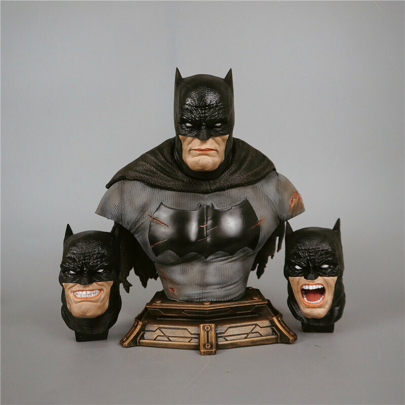 BATMAN Arkham Knight 1/3 Scale Premium Bust Resin Statue 10.5'' Head changeable 
