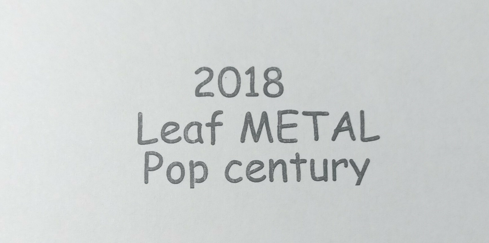 2018 Leaf Pop Century Metal Wardrobe Relic Christopher Walken Will Ferrell PC205