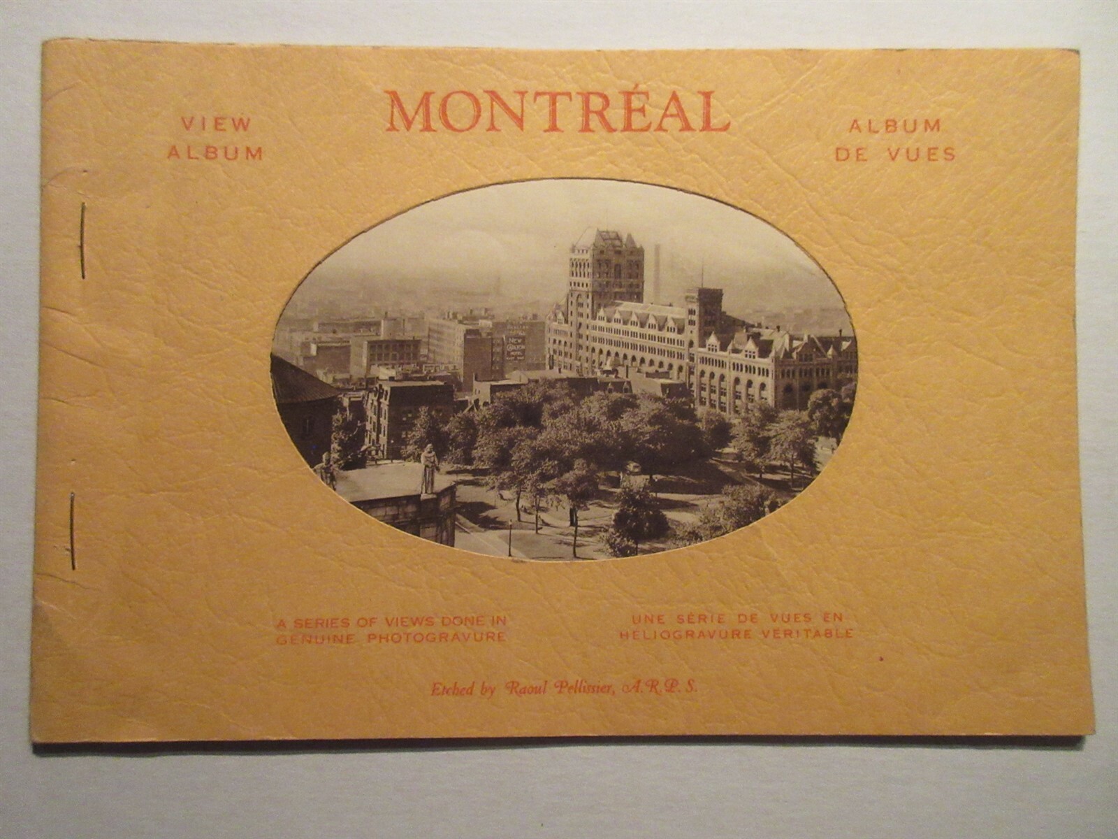 1940's Montreal View Album by Raoul Pellissier 16 photo print pages