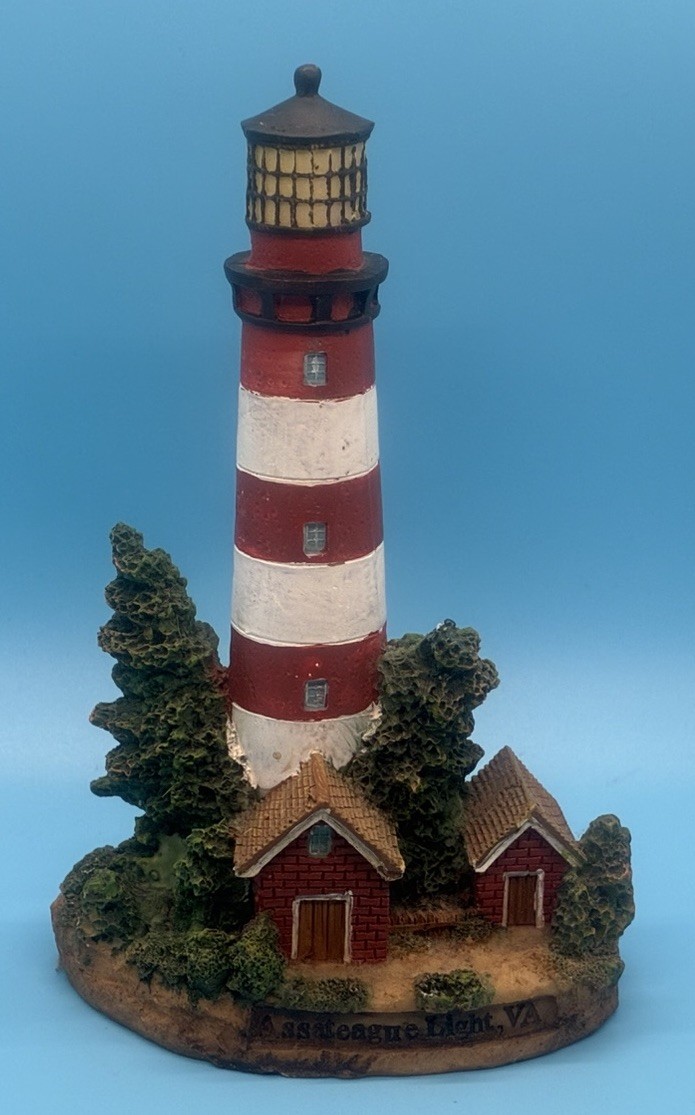 Assateague Light VA Lighthouse Resin Figurine Greenbrier Coastal Nautical Decor