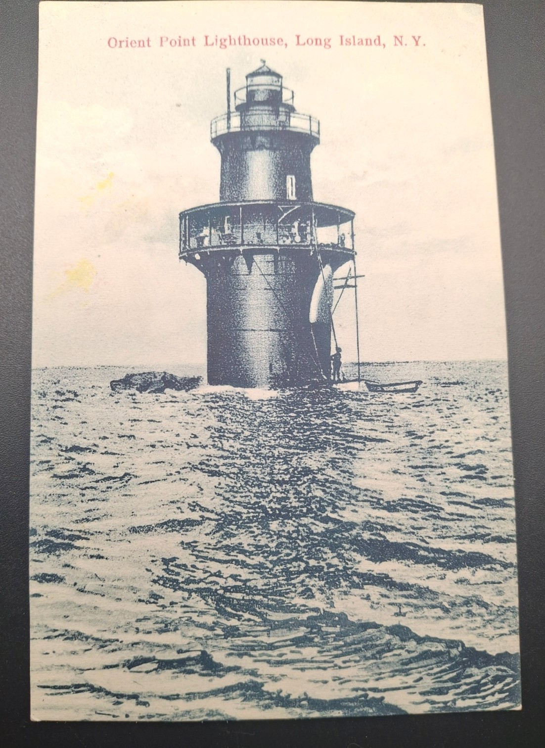 Long Island NY Orient Point Lighthouse Postcard Circa 1910