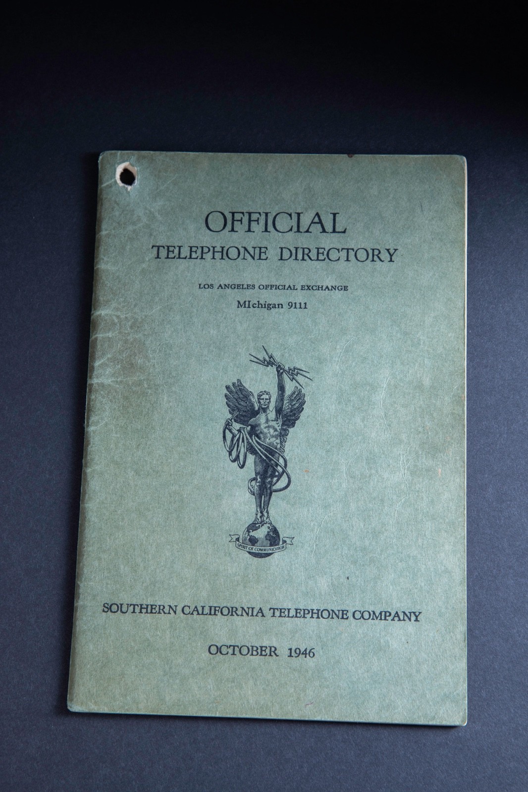 Vintage October 1946 Los Angeles Telephone Directory PBX Bell System 60 Pages