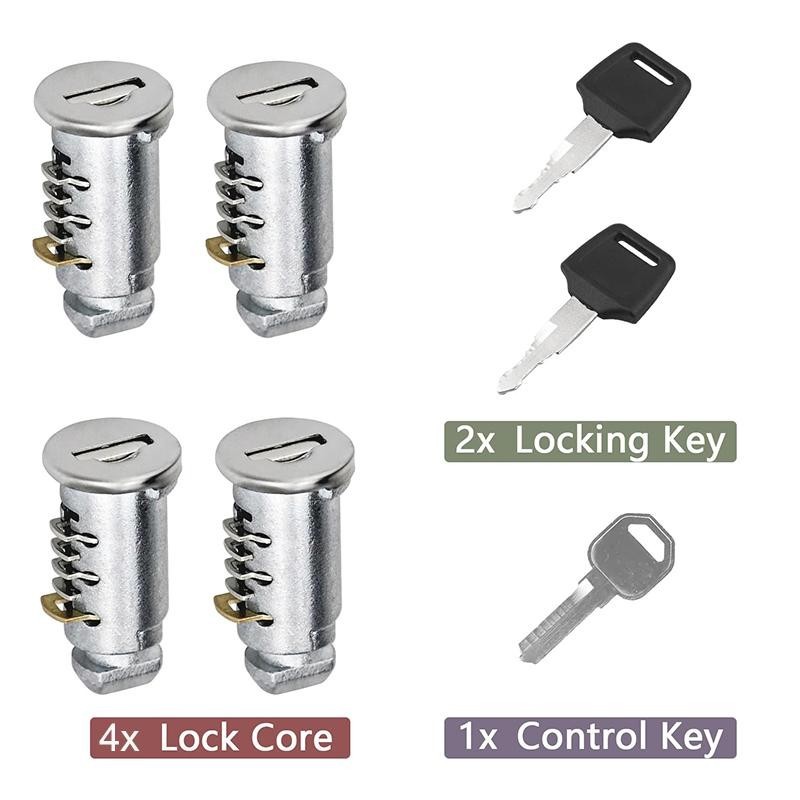 4 Pack  Key Replacement For Thule Lock Cores Thule Key Cylinder Roof Rack Lock