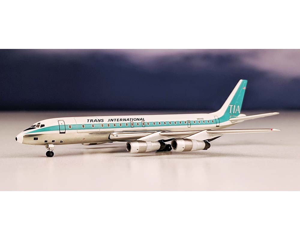 Aeroclassics ACN8008DE Trans international DC-8-51 N8008D Diecast 1/400 Model